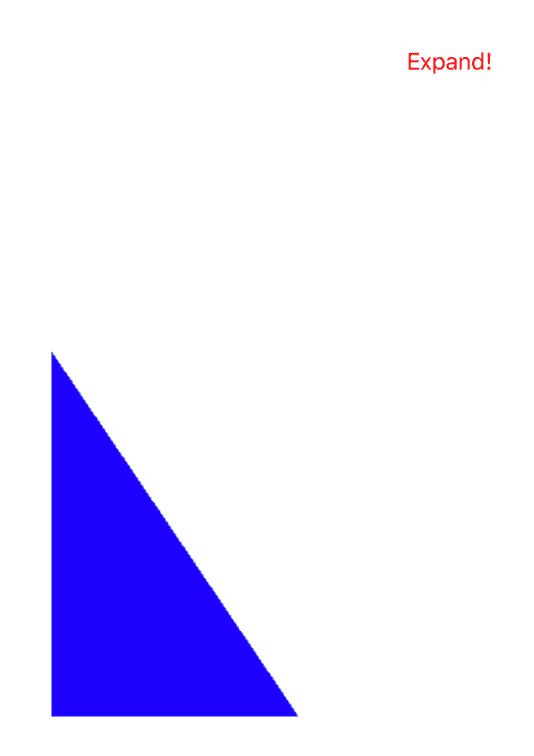 Blue triangle displaying on the screen