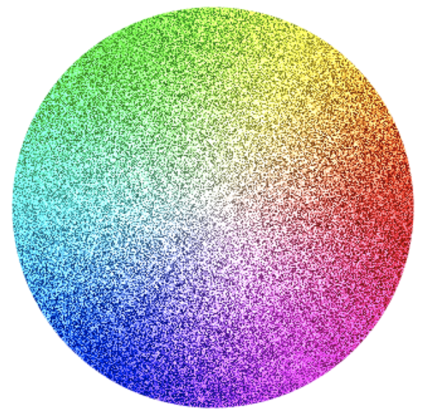 Color wheel with dither